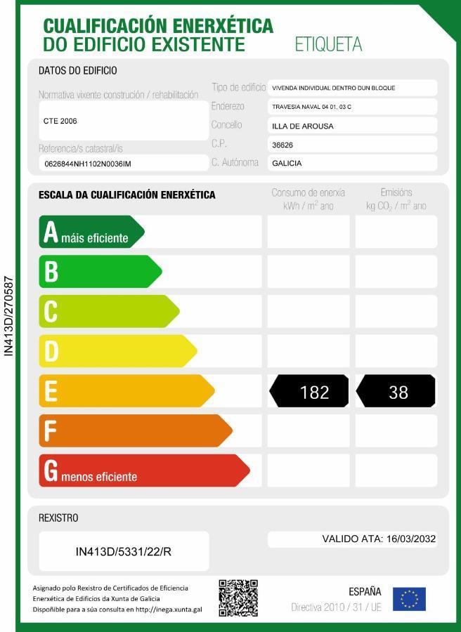 דירות איסלה דה ארוסה Atico Cool Isla De Arousa מראה חיצוני תמונה